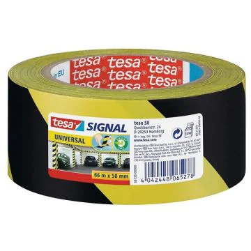 Photo Ruban adhésif de signalisation - Jaune/Noir TESA