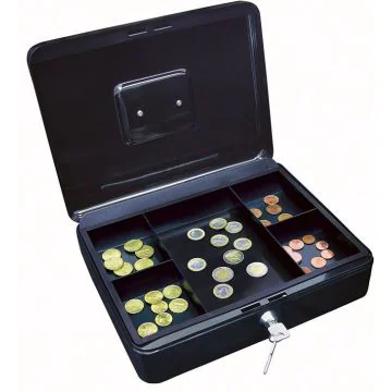 Photo WEDO : Caissette à monnaie Noir - 300 x 240 mm