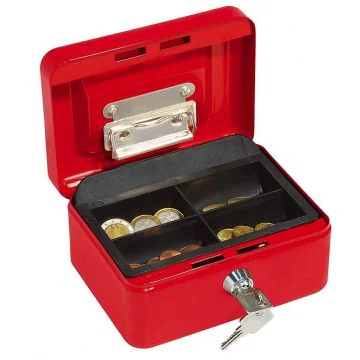 Photo Caissette à monnaie avec clip - Rouge - 152 x 115 mm