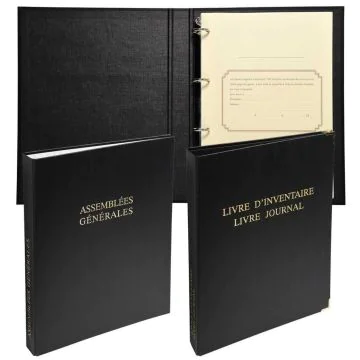 Pack SARL : Lot de 2 registres obligatoires  - Assemblée, Livre journal et inventaire (Droit des sociétés)