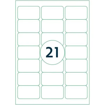 Étiquettes adhésives - 63,5 x 38,1 mm RILLPRINT Lot de 2100