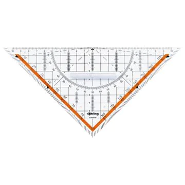 ROTRING CENTRO : Équerre de géométrie avec poignée - 230 mm Visuel