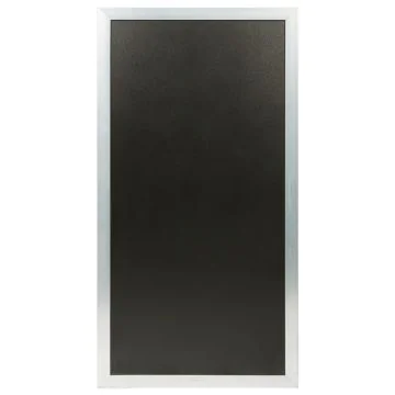 Ardoise murale - Cadre en bois Argent - 600 x 1150 mm SECURIT Image