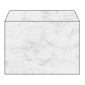 SIGEL DU202 : Lot de 25 enveloppes marbrées - 162 x 229 mm - Gris 
