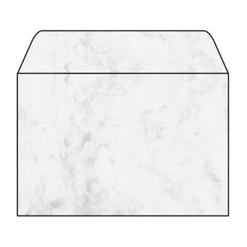 SIGEL DU009 : Lot de 25 enveloppes marbrées - 114 x 162 mm - Gris