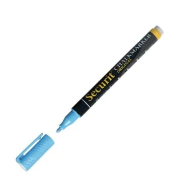 Marqueur à craie Liquide 1 -2 mm - Bleu : SECURIT image