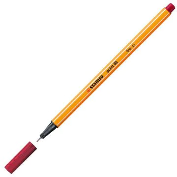 STABILO 88/50 : Stylo-feutre Fineliner 88 - Rouge foncé Image