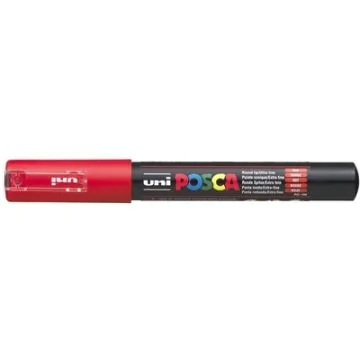 Marqueur peinture Posca PC 1MC - Rouge : UNI-BALL photo