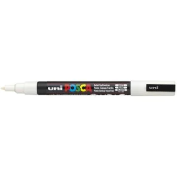 Marqueur peinture Posca PC 3M - Blanc : UNI-BALL photo