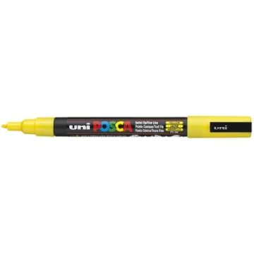 Marqueur Peinture Posca PC 3M - Jaune : UNI-BALL image