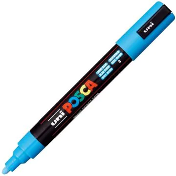 Marqueur peinture Posca PC 5M - Bleu clair : UNI-BALL photo