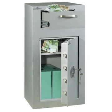 HARTMANN VULCAIN 170 :  Coffre-fort de dépôt de fonds - Serrure électronique ouvert 167 L