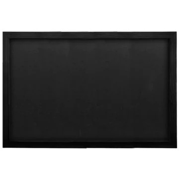 Ardoise murale - Cadre noir - 300 x 400 mm : SECURIT Woody Visuel