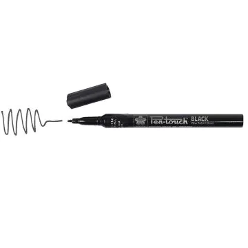 Marqueur permanent SAKURA Fin - Noir : PEN TOUCH image