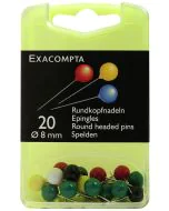 Epingles de signalisation - 8 mm - Assortiment (EXACOMPTA 14395E : Affichage) photo