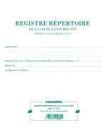 Registre immobilier répertoire EXACOMPTA 4470E page de garde