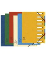 Trieur avec élastiques - 9 compartiments EXACOMPTA