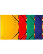 EXACOMPTA : Trieur avec élastiques - 12 compartiments 54120E