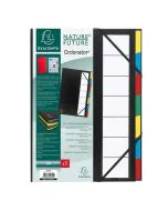 55321E EXACOMPTA  : Trieur avec élastiques Noir