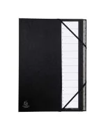 EXACOMPTA : Trieur numérique - 12 compartiments - Noir 56012E