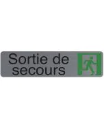 Plaque adhésive de signalisation - Sortie de Secours : EXACOMPTA image