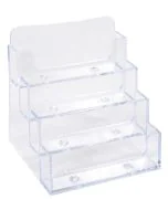 Distributeur de cartes de visite - 4 Compartiments - Cristal EXACOMPTA Image