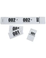 Ticket vestiaire blanc Carnet  96601E Exacompta exemple