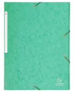 Chemise à élastiques avec 3 rabats - Vert EXACOMPTA Image