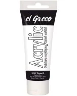 Peinture acrylique EL Greco - 75 ml - Blanc titane KREUL tube