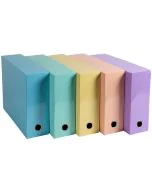 Photo Boîte de transfert - Dos 90 mm - Assortiment EXACOMPTA Aquarel