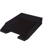 Photo Corbeille à courrier - Plastique recyclé - Noir HELIT The Green Staff