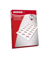 Photo Étiquettes adhésives blanches - 52,5 x 21,2 mm : KORES