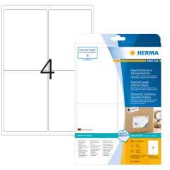 HERMA 10019 : Étiquettes adhésives blanches - Multi-usages - 99,1 x 139,0 mm