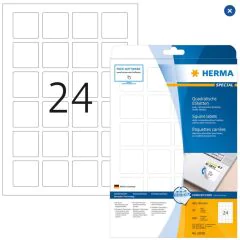 HERMA : Étiquettes adhésives blanches - Amovible - 40,0 x 40,0 mm 10108