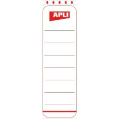 Etiquette 60 x 190 mm Dos de classeur : APLI AGIPA Lot de 10 Modèle