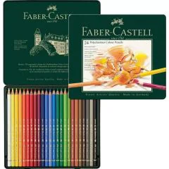 Étui de 24 Crayons de couleurs - Polychromos : FABER CASTELL Photo
