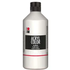 Peinture Acrylique - 500 ml - Argent MARABU Acryl Color