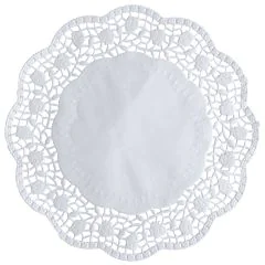 Photo Napperon en papier - Rond - 360 mm - Blanc PAP STAR