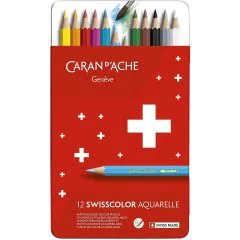 Étui de 12 Crayons de couleurs Swisscolor - Assortiment : CARAN D'ACHE Image