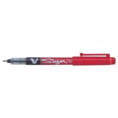 Stylo feutre V Sign Pen - Rouge : PILOT Visuel
