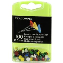 EXACOMPTA : Epingles unies à tête plate - Assortiment 14572E photo