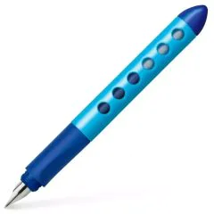 Stylo plume éducatif Scribolino pour gaucher - Bleu : FABER CASTELL Visuel