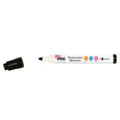 Marqueur pour porcelaine - 2-4 mm - Noir : KREUL visuel