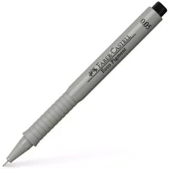 Stylo feutre à encre Noir - Pointe métallique - 0,05 mm : FABER CASTELL Visuel