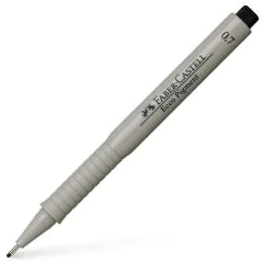 Stylo feutre à encre Noir - Pointe métallique - 0,7 mm : FABER CASTELL Visuel