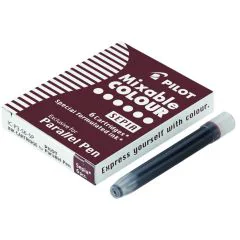 Lot de 6 Cartouches d'encre pour Stylo plume de Calligraphie Parallel Pen - Rouge : PILOT Visuel