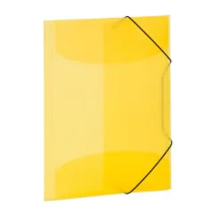 Chemise à élastiques A4 en PP translucide - Jaune : HERMA image