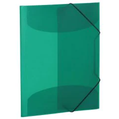 Chemise à élastiques A4 en PP translucide - Vert foncé HERMA photo
