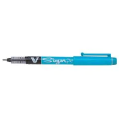 Stylo feutre V Sign Pen - Turquoise : PILOT Visuel