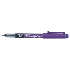 Stylo feutre V Sign Pen - Violet : PILOT Visuel